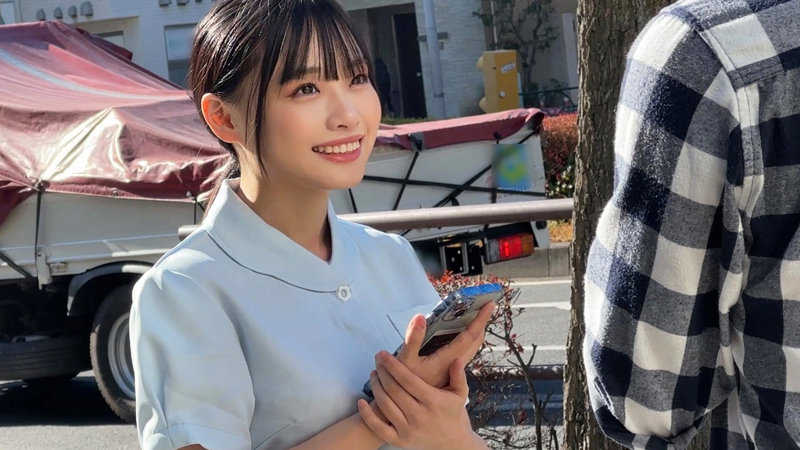 smjs028　素人ムクムク-職-　かのんさん　声を掛けたのは白衣の天使・看護師のかのんさん。