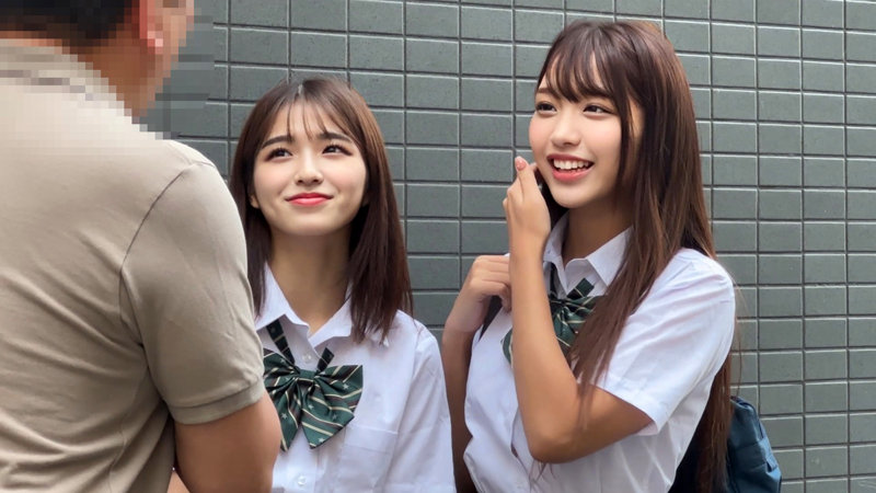 【SKHO-117】すみれちゃん＆ひまりちゃん シロウト速報 2人組をナンパ-画像-2