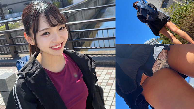 らんちゃん　素人ムクムク-部活-　smub014　屋外で隠れてパンツ露出プレイ＆青空キス・練習後・汗の匂いするカラダ。4