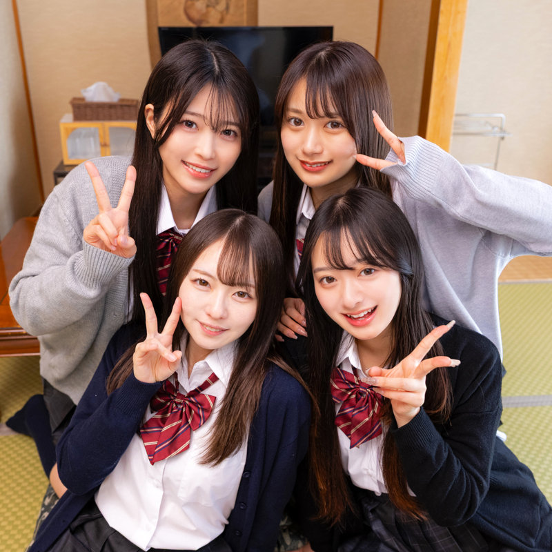 画像【DEAA-040】かりん&めいさ&かほ&あおい 電影シロウト-青春--画像-1