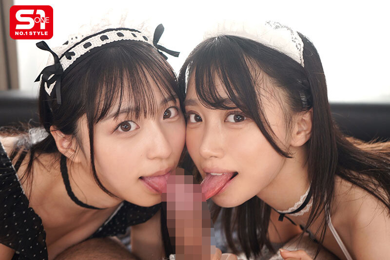画像6【SNOS-166】僕のチ●ポが好きすぎて生搾りザーメン奪い合う顔射おねだりWメイド 安達夕莉 新木希空
