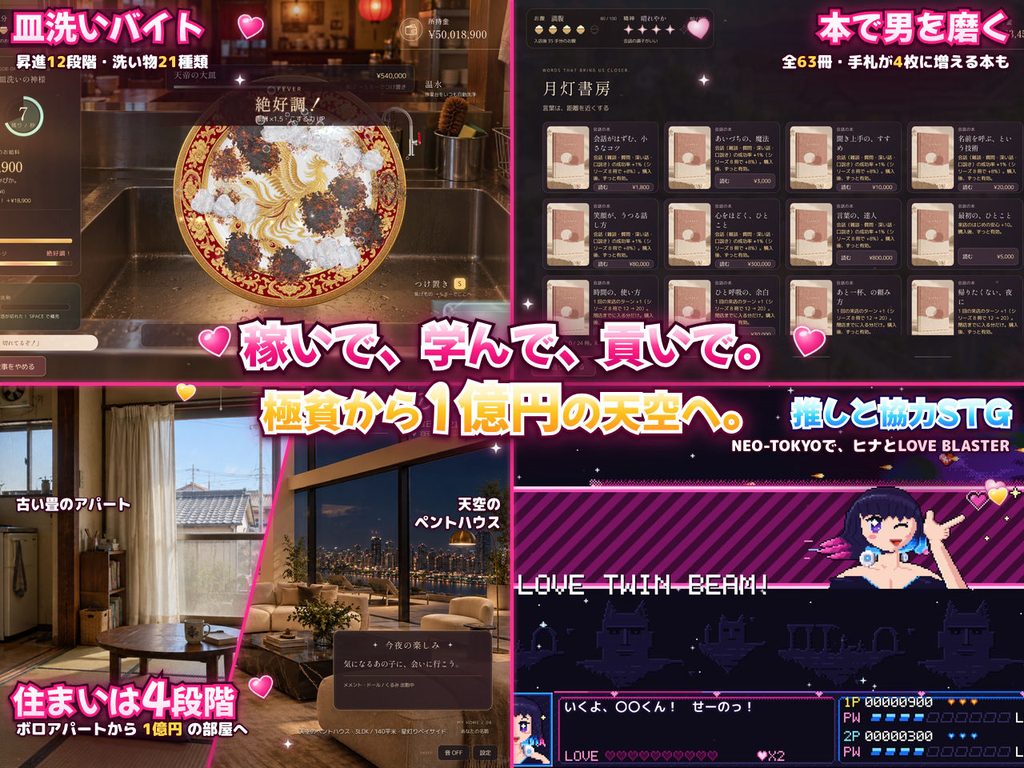 孕ませコンカフェ生活シミュレーター 〜悪魔と賭けて、推しを嫁にする100日間〜【d_833309】の画像10